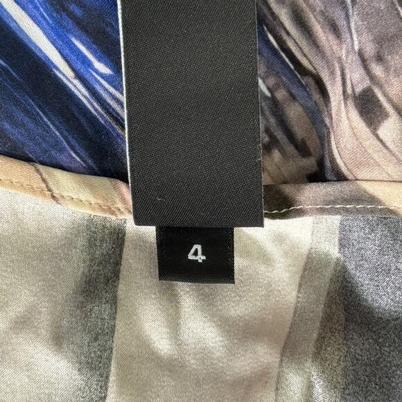 Zero + Maria Cornejo Dress Womens 4 Sheath Sleeveless Silk Abstract Modern Artsy - Picture 4 of 11